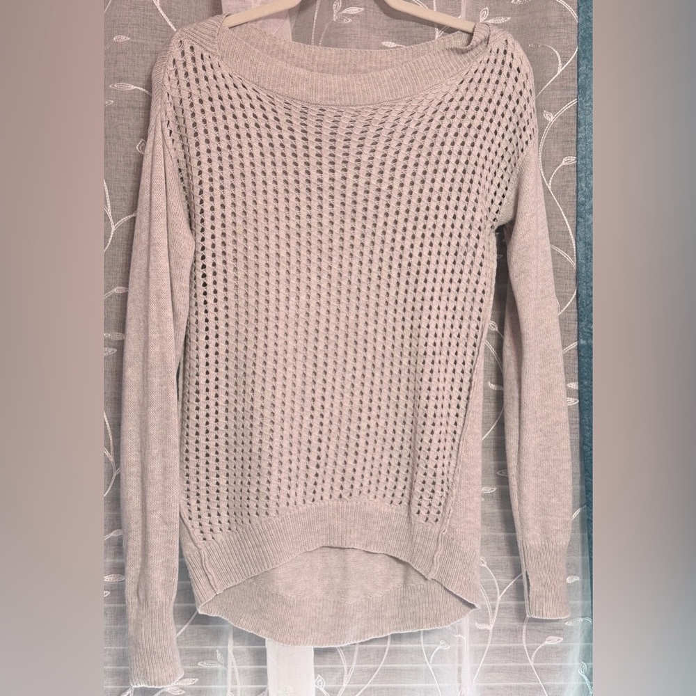 Women's  Knit Sweater - Light Gray - Size Small